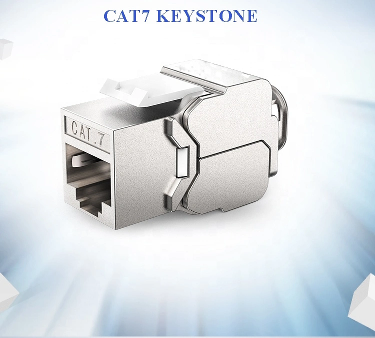 Cat7 RJ45 Keystone Jack, Toolless STP Keystone