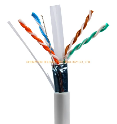 Ведущий производитель кабелей Сетевой кабель Cat 6A FTP SFTP 23AWG 100% медь 0,57 мм ПВХ LSZH PE оболочка F Test